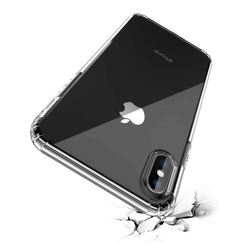 Skal För iPhone XS Max Transparenta Leeu Skyddskuddar