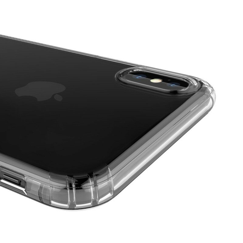 Skal För iPhone XS Max Transparenta Leeu Skyddskuddar