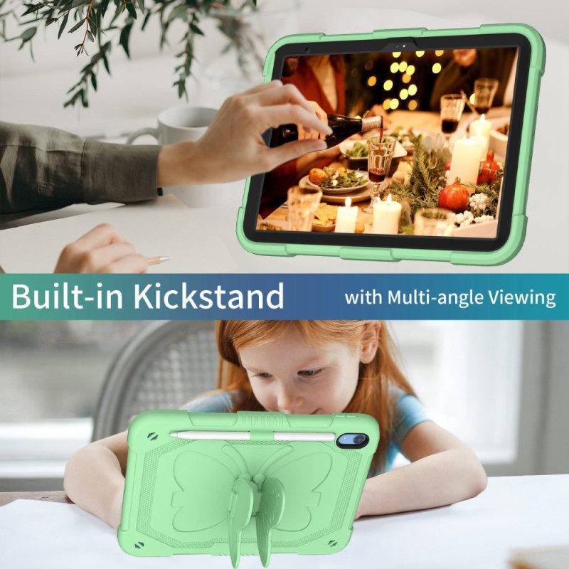 Skal iPad (2025) Slitstark Och Solid Fjärilsaxelrem