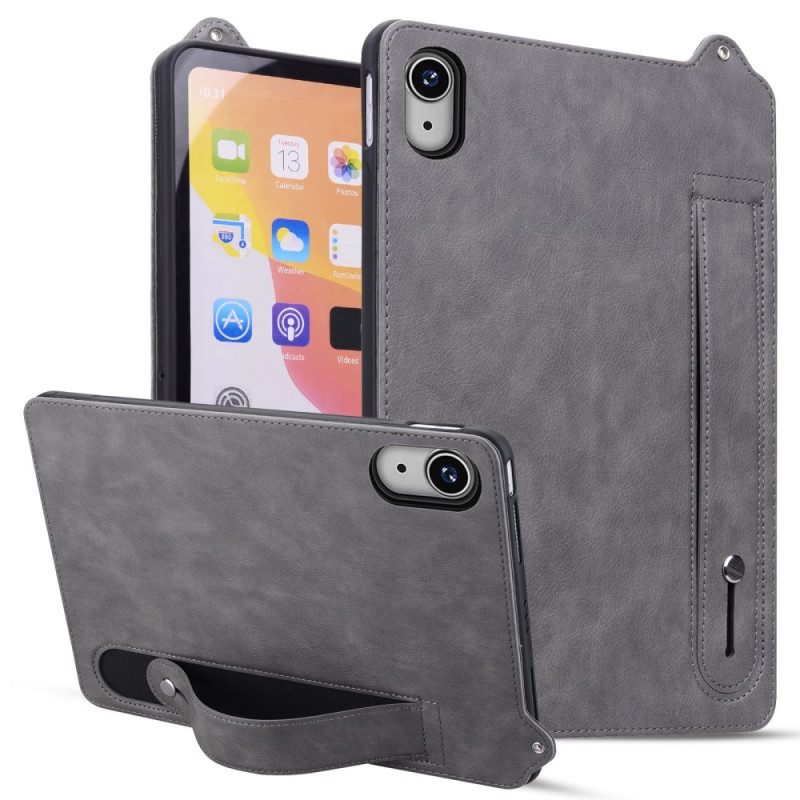 Skal iPad (2025) Telefonfodral Lädereffekt Med Remstöd