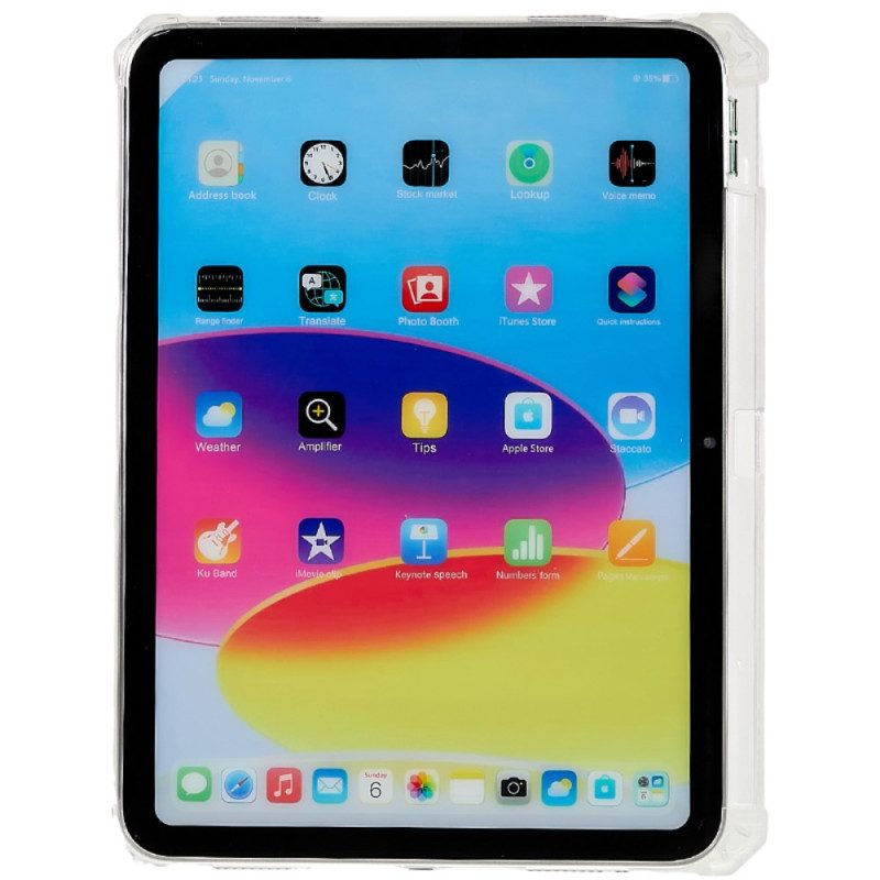 Skal iPad (2025) Telefonfodral Transparent Stötsäkert Stativ Och Skydd