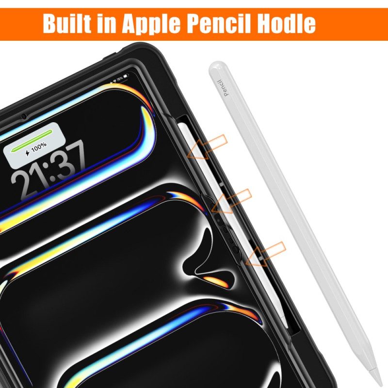 Skal iPad Pro 13 (2025) Roterande Stativ Och Pekpennhållare