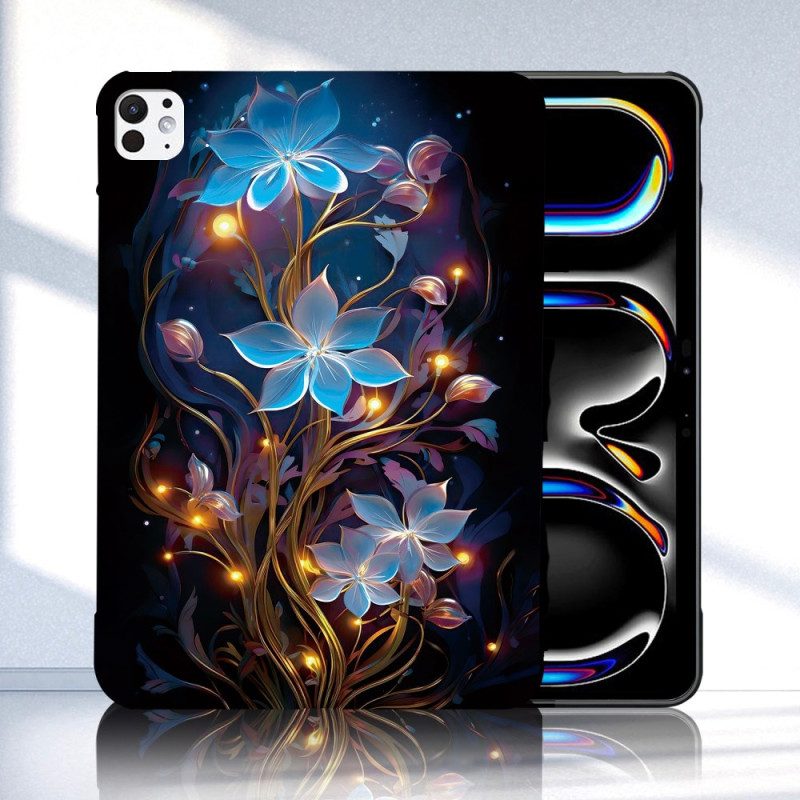 Skal iPad Pro 13 (2025) Telefonfodral Upplysta Blommor