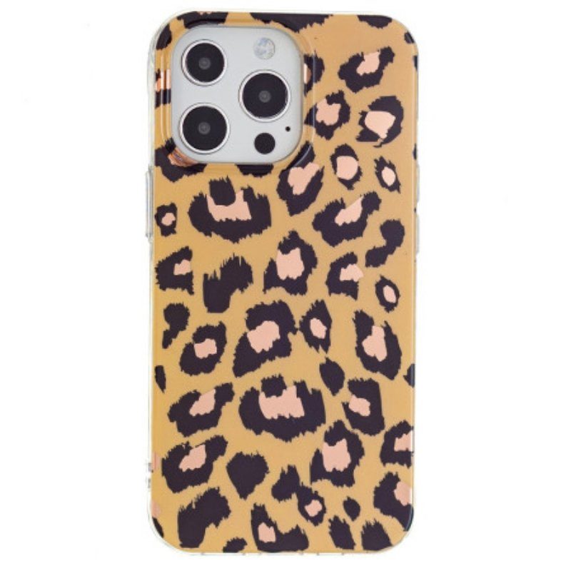 Skal iPhone 15 Pro Leopardmönster