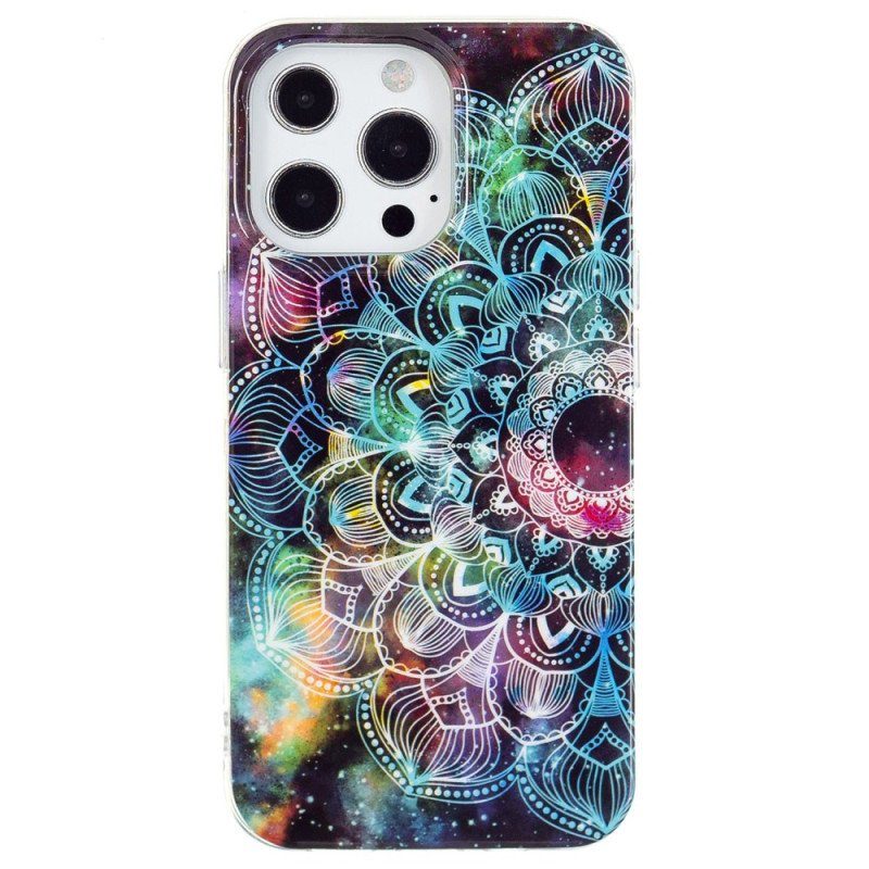 Skal iPhone 15 Pro Max Fluorescerande Mandala