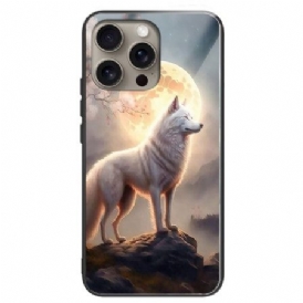 Skal iPhone 16 Pro Max Moonlight Wolf Härdat Glas