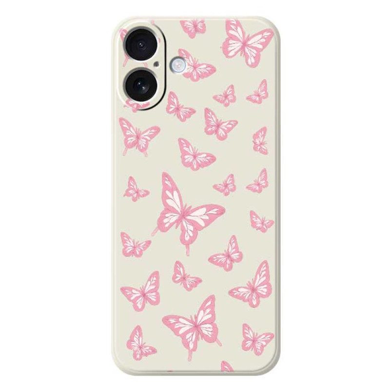 Skal iPhone 17 Flytande Silikonfjärilar