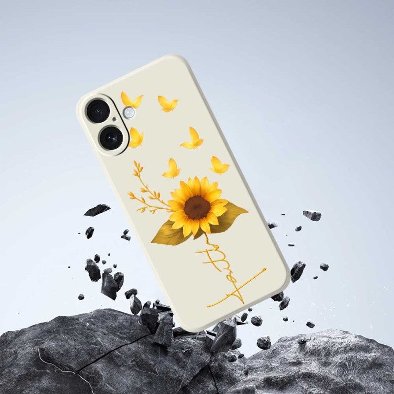 Skal iPhone 17 Flytande Silikonsolros