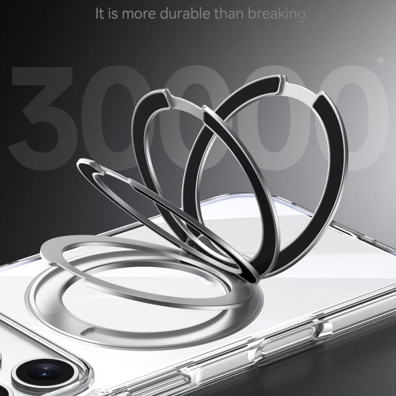 Skal iPhone 17 Magsafe Genomskinlig Med Stativ