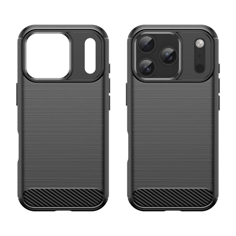 Skal iPhone 17 Pro Borstad Kolfiber