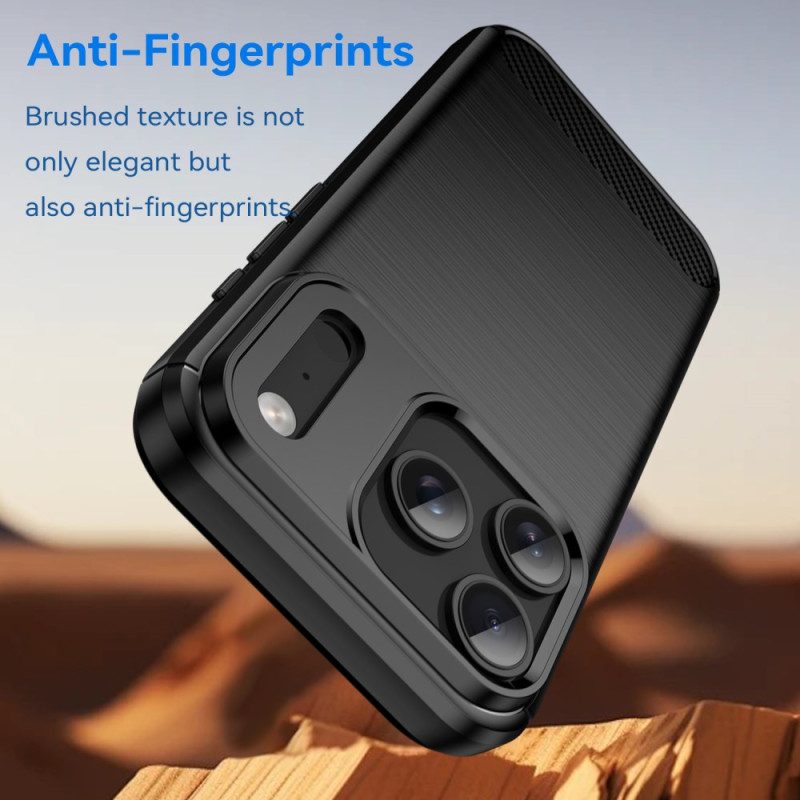 Skal iPhone 17 Pro Borstad Kolfiber