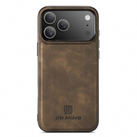 Skal iPhone 17 Pro Dg.ming Lädereffekt