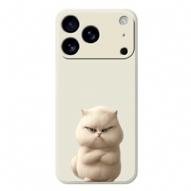 Skal iPhone 17 Pro Flytande Silikon Med Arg Katt
