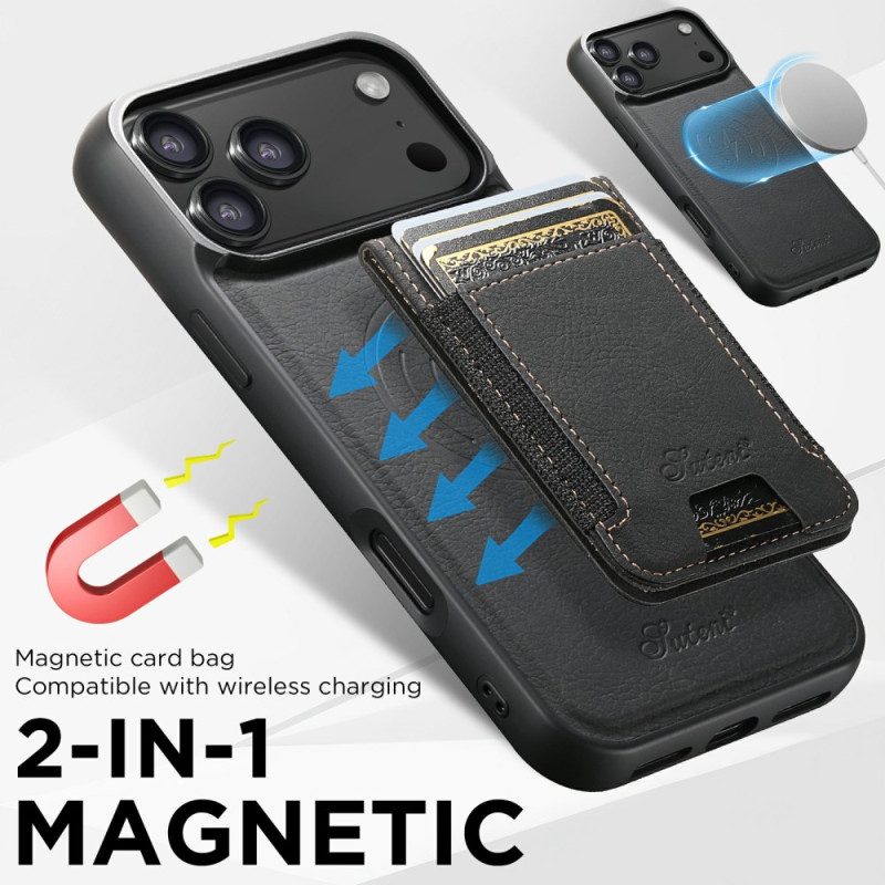 Skal iPhone 17 Pro Magsafe 2-i-1-avtagbar Korthållare
