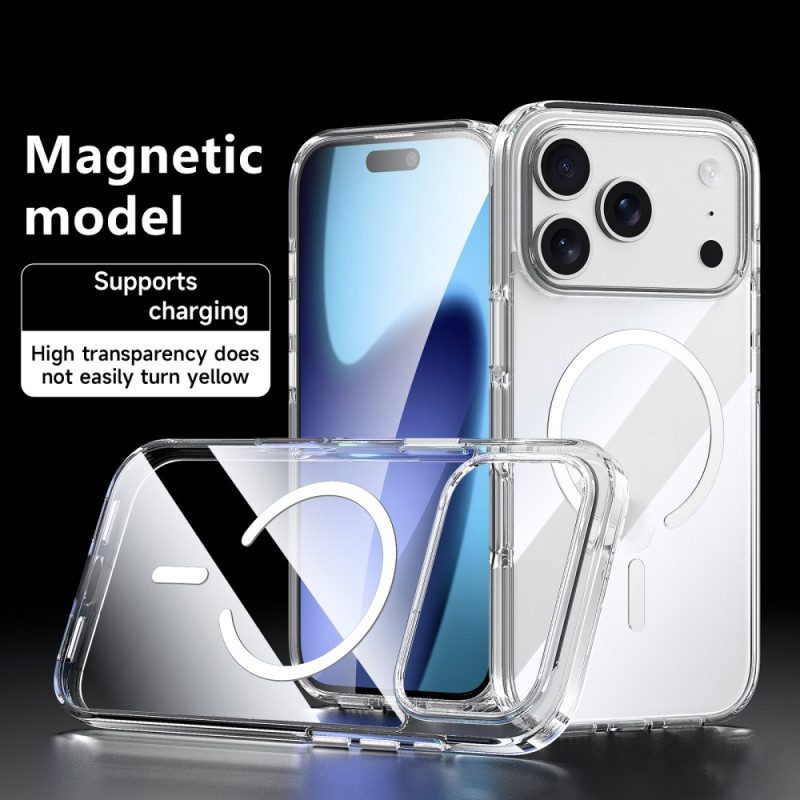 Skal iPhone 17 Pro Magsafe-kompatibel Genomskinlig