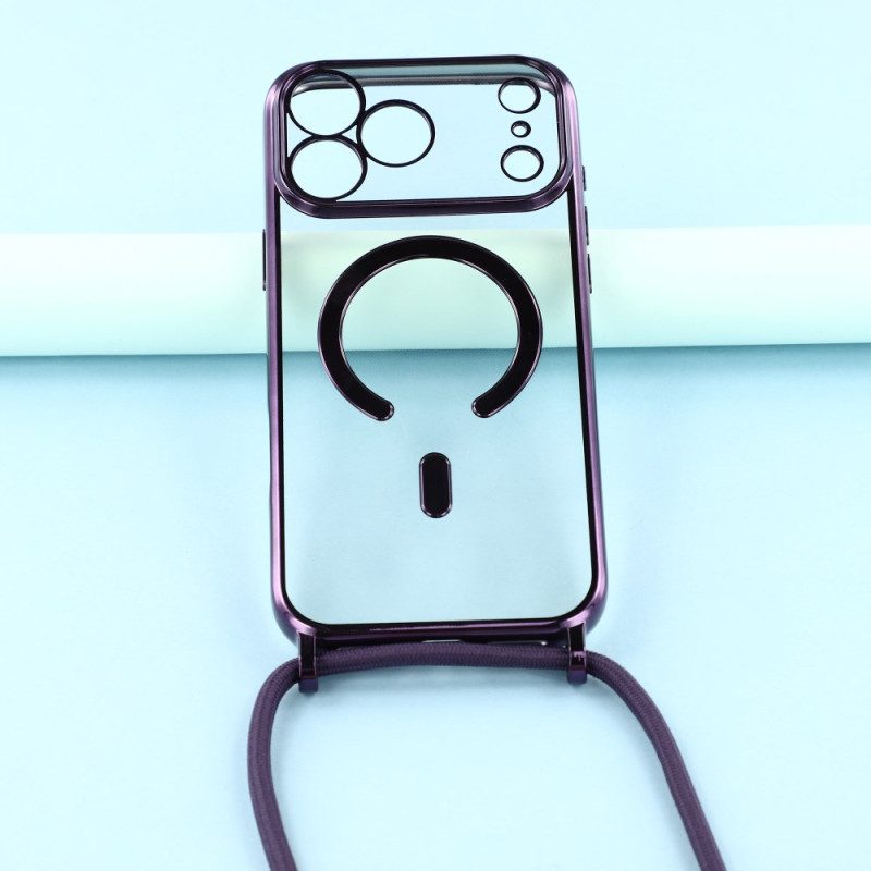 Skal iPhone 17 Pro Magsafe-kompatibel Genomskinlig Sladd