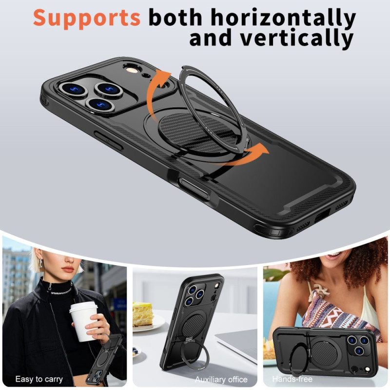 Skal iPhone 17 Pro Magsafe Rugged-kompatibel Med Ringfäste