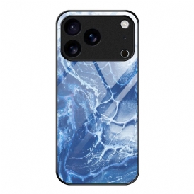 Skal iPhone 17 Pro Marmorerat Härdat Glas