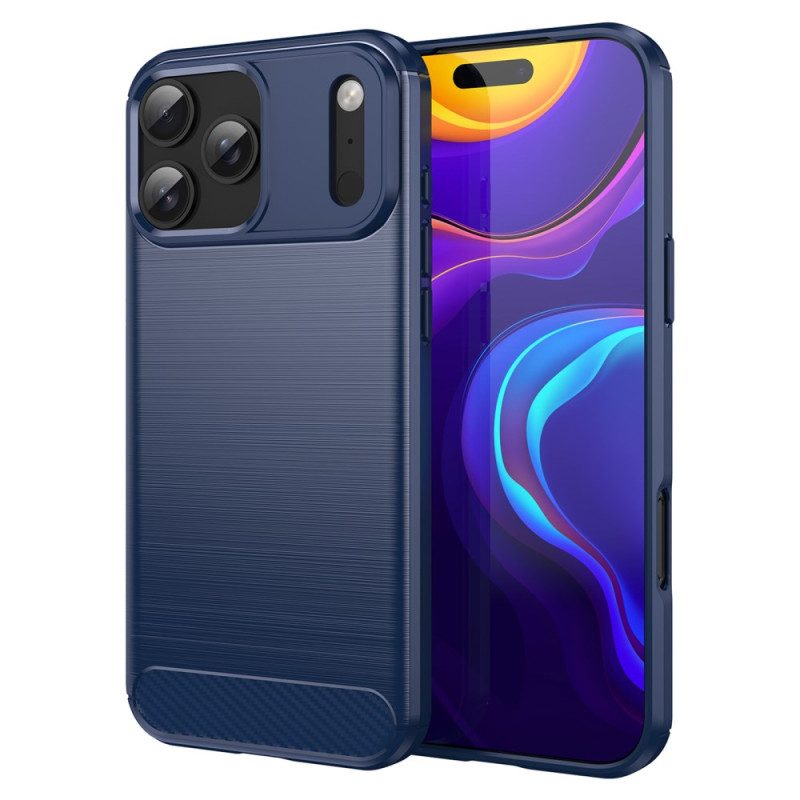Skal iPhone 17 Pro Max Borstad Kolfiber