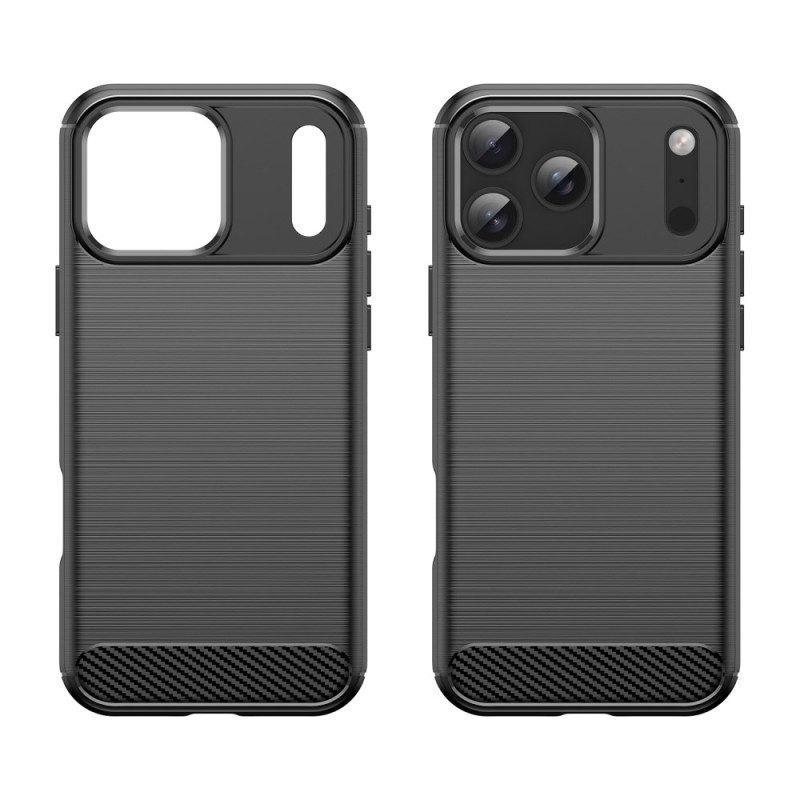 Skal iPhone 17 Pro Max Borstad Kolfiber