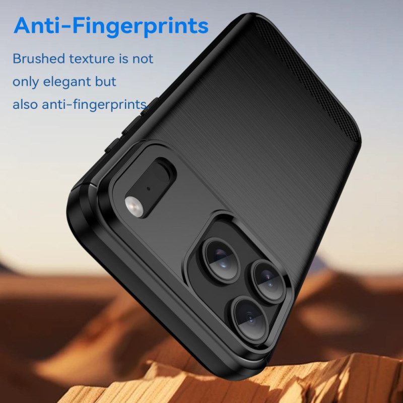 Skal iPhone 17 Pro Max Borstad Kolfiber