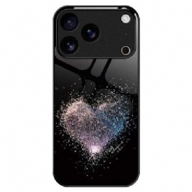 Skal iPhone 17 Pro Max Hjärtliknande Härdat Glas