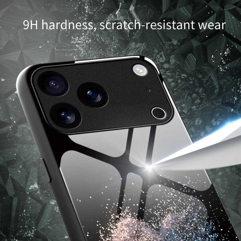 Skal iPhone 17 Pro Max Hjärtliknande Härdat Glas