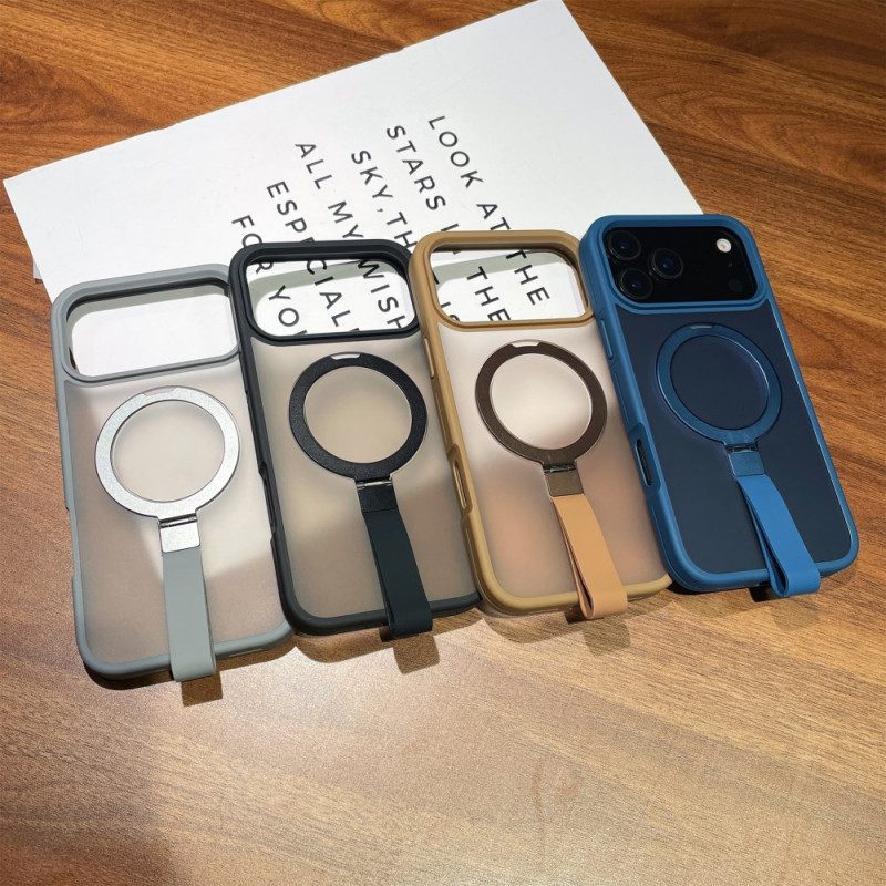 Skal iPhone 17 Pro Max Integrerat Handledsrem Och Metallställ