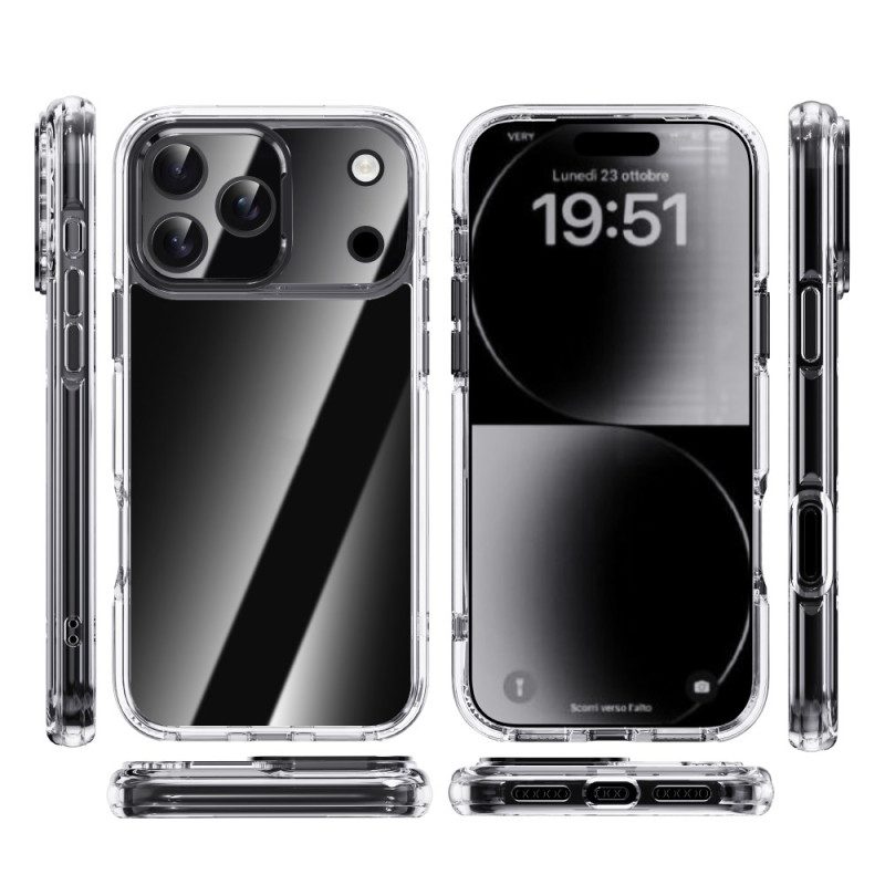 Skal iPhone 17 Pro Max Ipaky Transparent Metallbåge