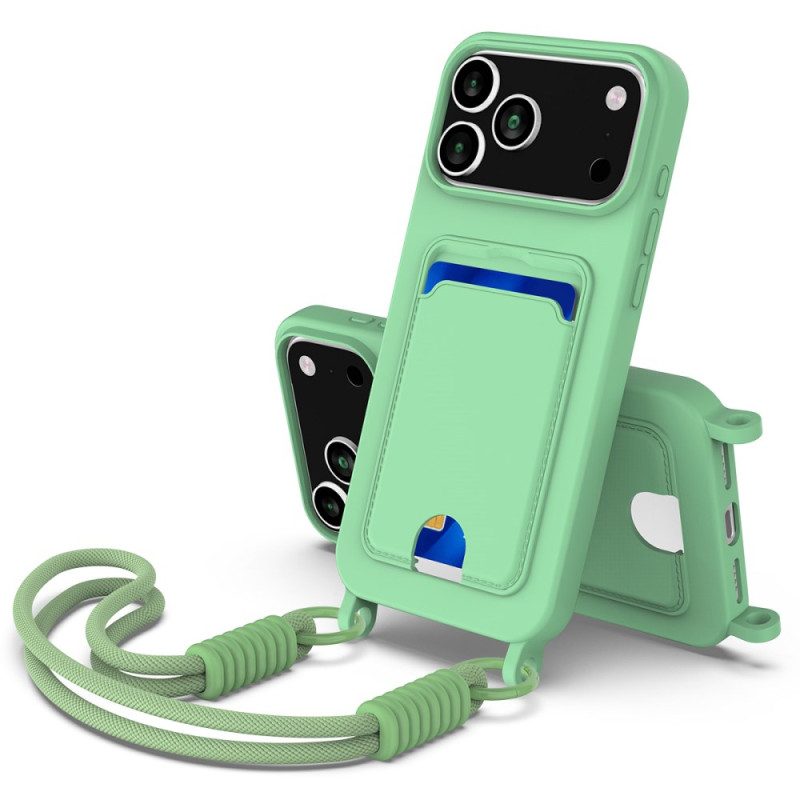 Skal iPhone 17 Pro Max Korthållare Med Sladd