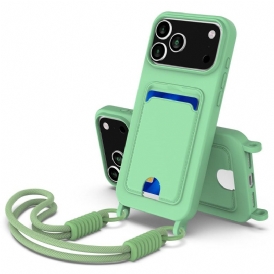 Skal iPhone 17 Pro Max Korthållare Med Sladd