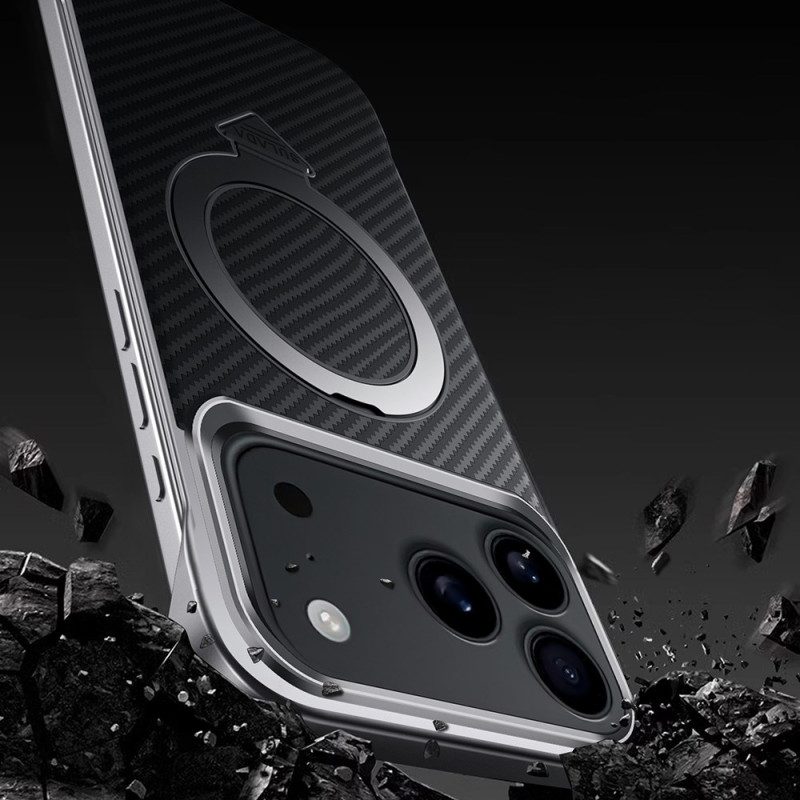 Skal iPhone 17 Pro Max Magsafe Kolfiberringfäste