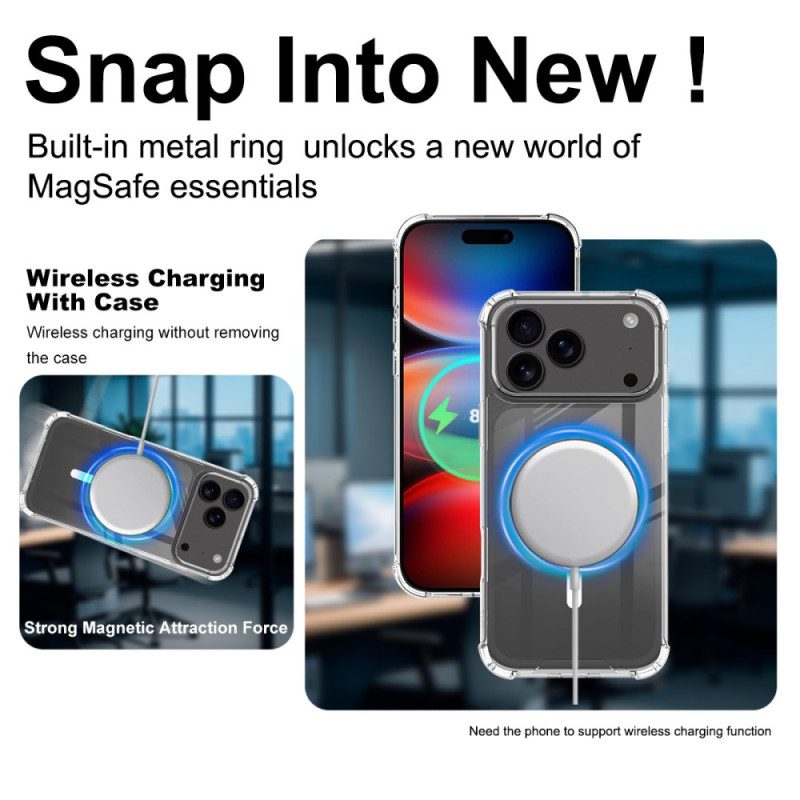 Skal iPhone 17 Pro Max Magsafe-kompatibel Genomskinlig Imak