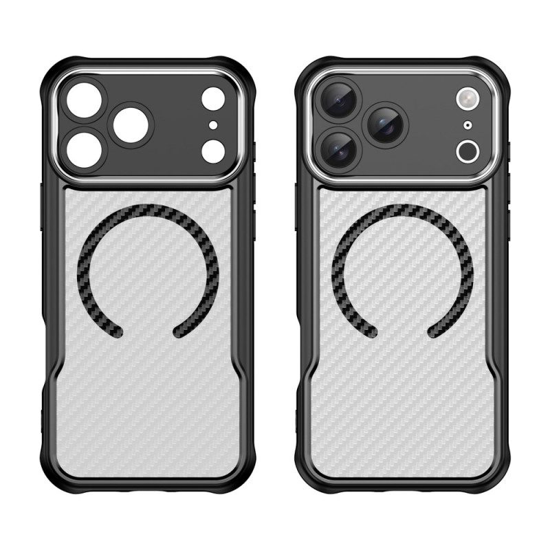 Skal iPhone 17 Pro Max Magsafe-kompatibel Genomskinlig Kolfiber