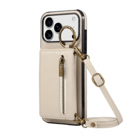 Skal iPhone 17 Pro Max Plånbok Och Axelrem