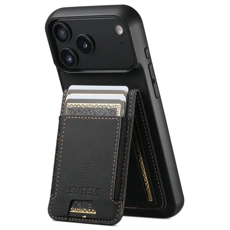 Skal iPhone 17 Pro Max Telefonfodral Korthållare Och Stativ I Retrostil