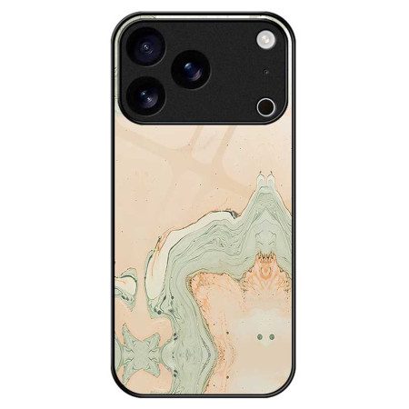 Skal iPhone 17 Pro Max Telefonfodral Målat Mönster I Härdat Glas