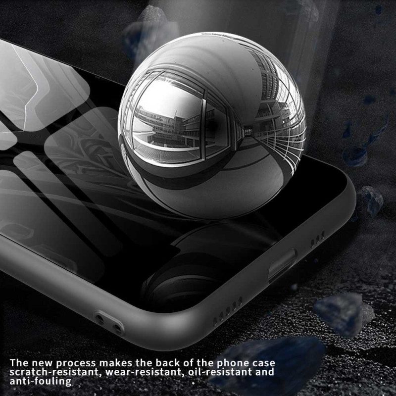 Skal iPhone 17 Pro Max Telefonfodral Svart Design I Härdat Glas