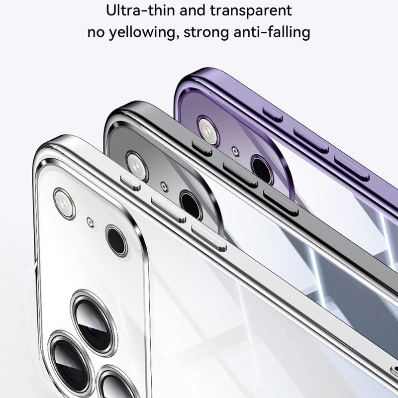 Skal iPhone 17 Pro Max Telefonfodral Transparent Med Snodd