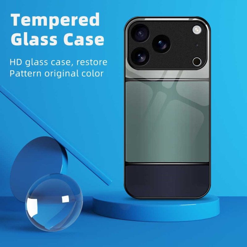 Skal iPhone 17 Pro Max Tvåfärgat Härdat Glas