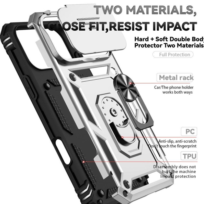Skal iPhone 17 Pro Robust Med Linsskydd Och Stativ