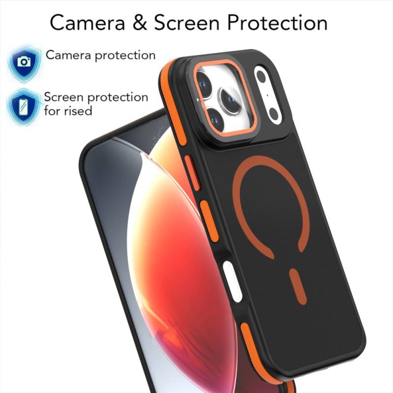 Skal iPhone 17 Pro Telefonfodral Hybrid Magsafe Med Linsskydd Och Integrerat Fäste
