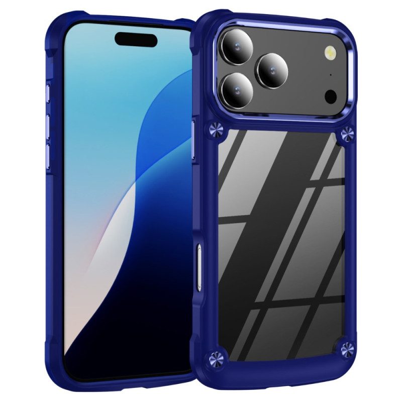 Skal iPhone 17 Pro Telefonfodral Hybrid Transparent