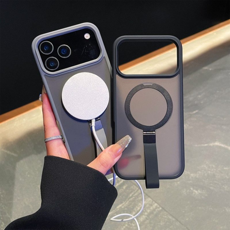 Skal iPhone 17 Pro Telefonfodral Integrerad Hållare För Rem Och Ring