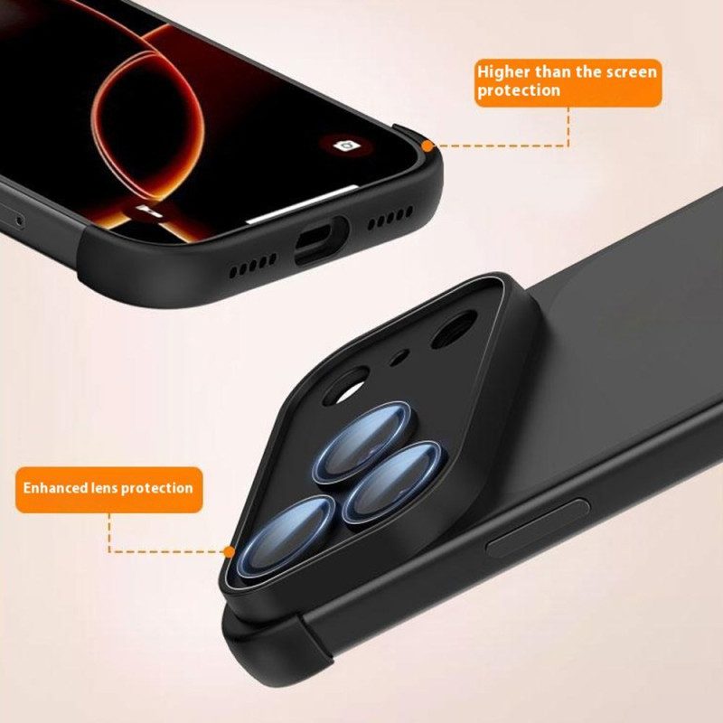 Skal iPhone 17 Pro Telefonfodral Ramlös Med Hörnskydd Och Integrerad Lins