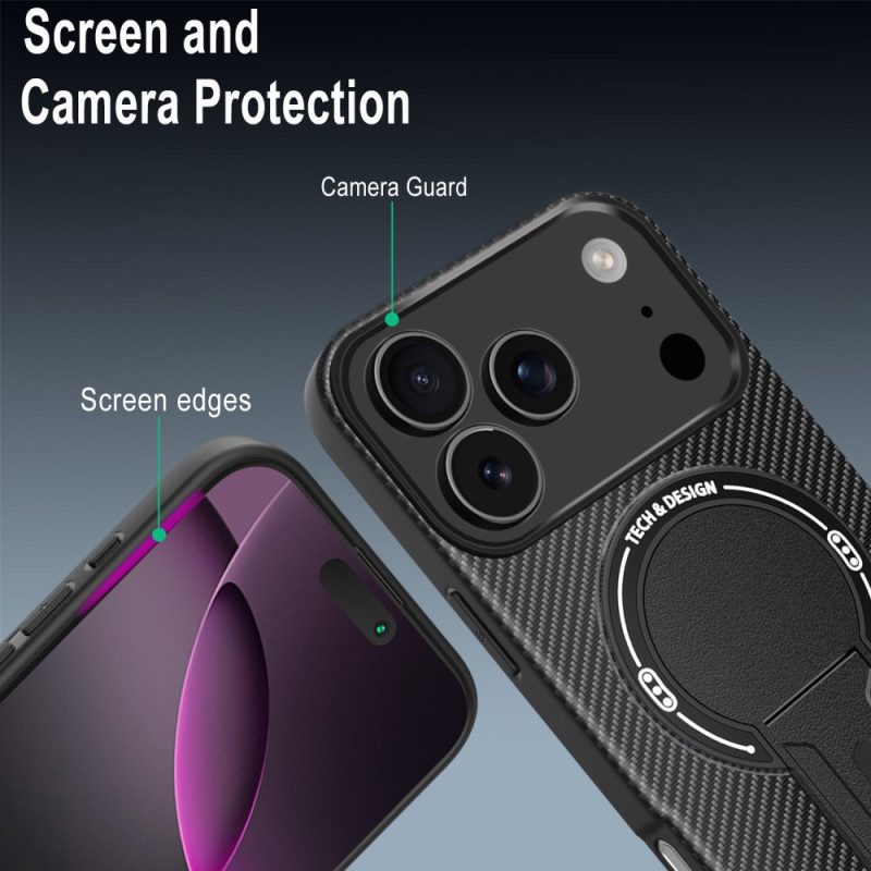 Skal iPhone 17 Pro Telefonfodral Robust Med Stativ