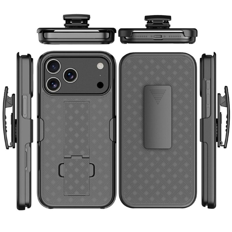 Skal iPhone 17 Pro Telefonfodral Skjutbar Med Stativ Och Klämma