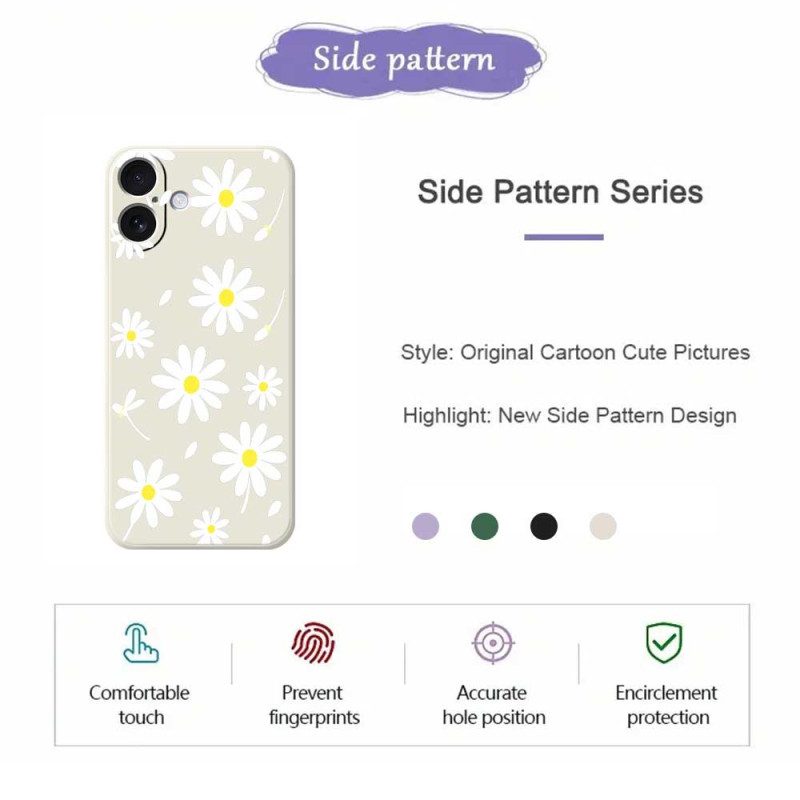 Skal iPhone 17 Telefonfodral Flytande Silikonprästkragar