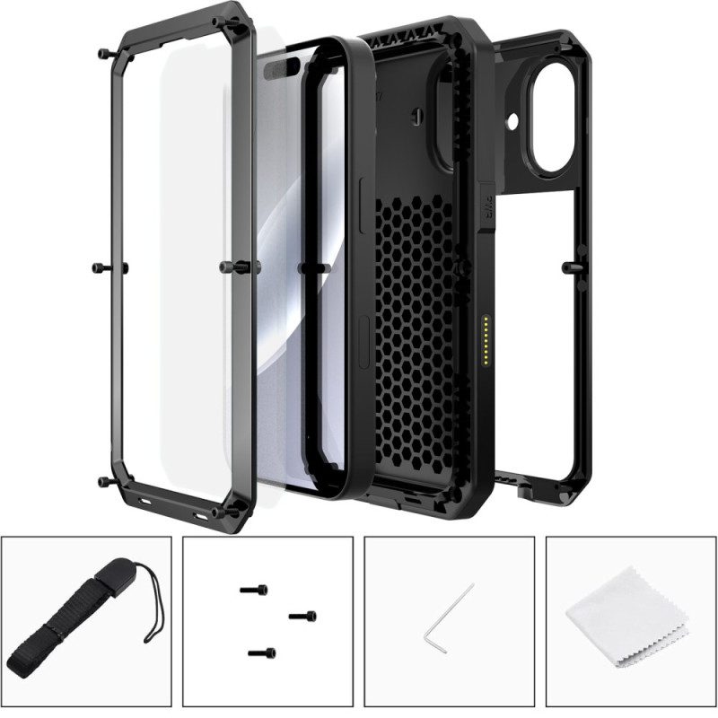 Skal iPhone 17 Telefonfodral Med Skärmskydd I Härdat Glas