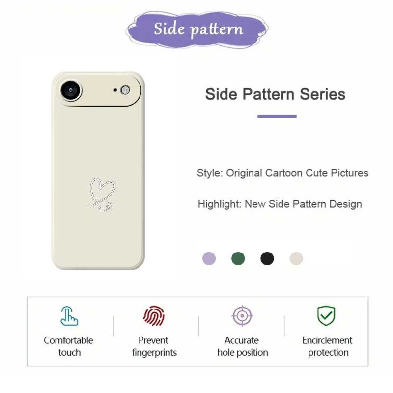 Skal iPhone Air Telefonfodral Hjärta
